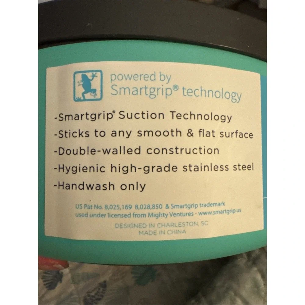 Toadfish 8 cup Non-Tipping Double Wall Dog Bowl‎ Teal TG1321 NEW Pet Dish w/LID